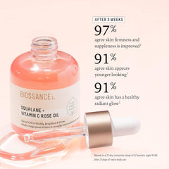 BIOSSANCE Squalane and Vitamin C Rose Oil