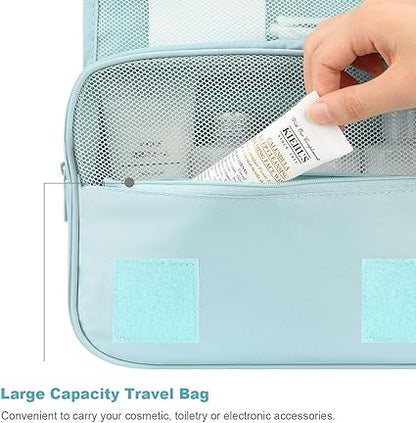 "COOLBABY Hanging Toiletry Bag: Large Travel Organizer with Sturdy Hook"