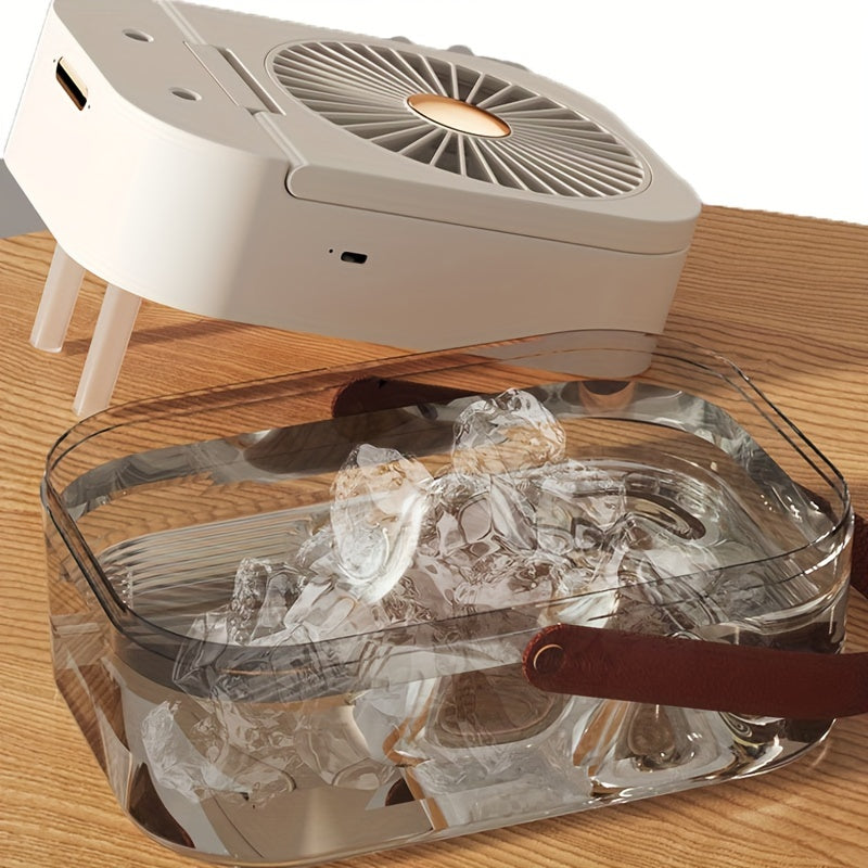 2-in-1 Portable Cooling Fan with USB Port