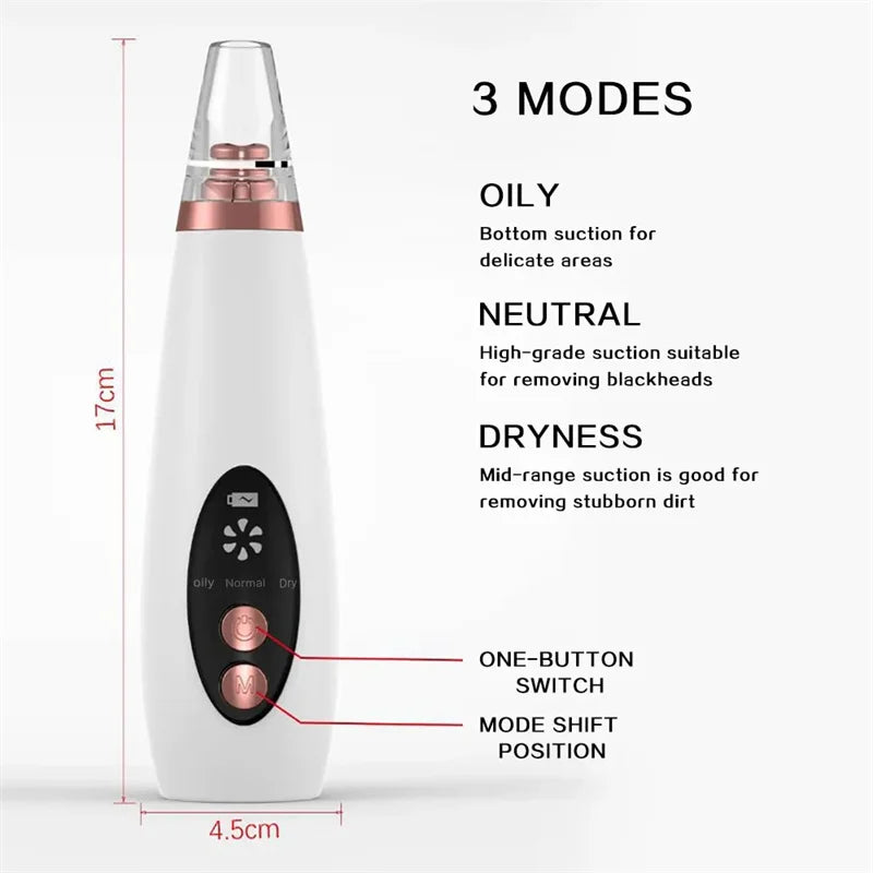 Rechargeable Blackheads Acne Removal Nose Cleanser