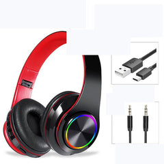 Wireless Bluetooth Headphones Colorful Breathing Lights