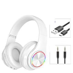 Wireless Bluetooth Headphones Colorful Breathing Lights