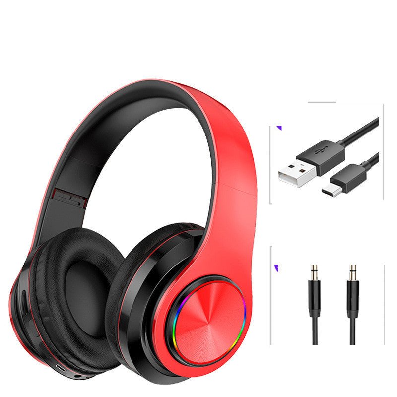 Wireless Bluetooth Headphones Colorful Breathing Lights