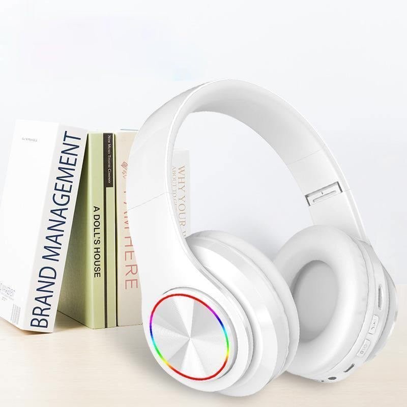 Wireless Bluetooth Headphones Colorful Breathing Lights